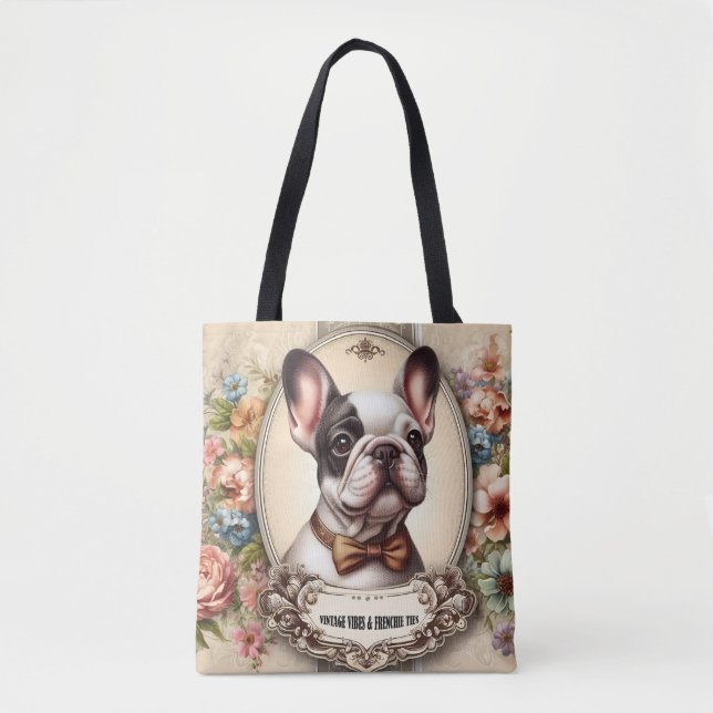 Vintage Krawatte Vibes & Frenchie (Vorderseite)