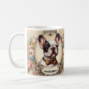 Vintage Krawatte Vibes & Frenchie Kaffeetasse