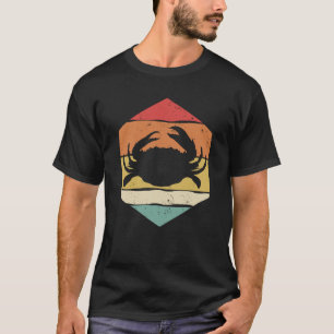 Vintage-Krebs Cool und Lustig Retro-Grafik Ozean T-Shirt