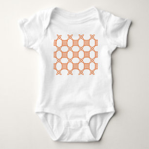 Vintage Kreise Art: Nahtloses geometrisches Muster Baby Strampler