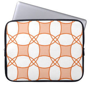 Vintage Kreise Art: Nahtloses geometrisches Muster Laptopschutzhülle