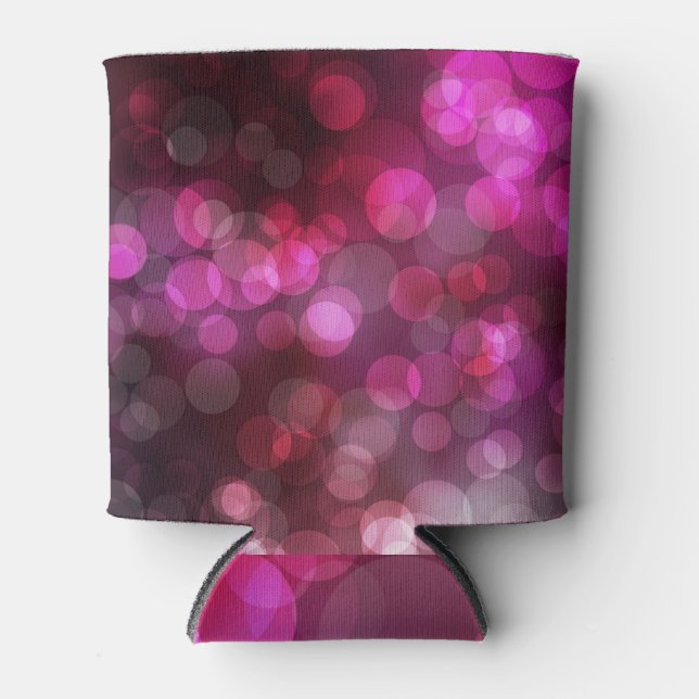 Vintage Kreise: dunkelrosa, blau. Dosenkühler (Vorderseite)