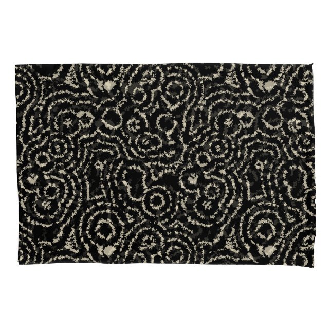 Vintage Kreise Kissenbezug (Vorderseite)