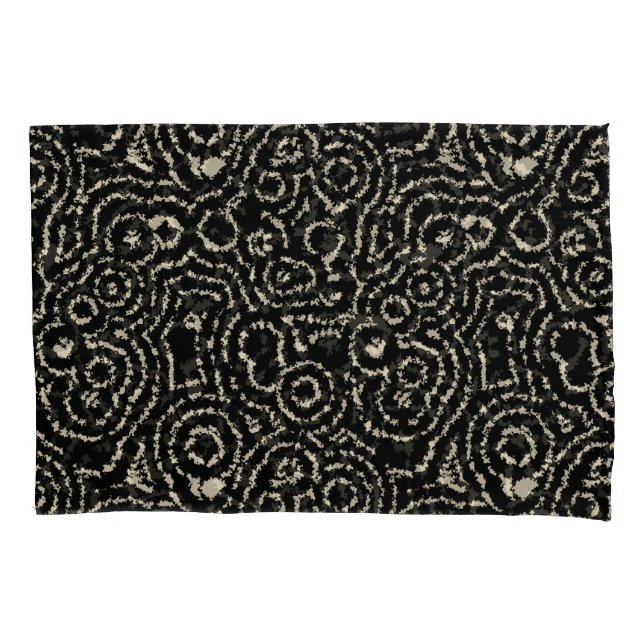 Vintage Kreise Kissenbezug (Vorderseite-Links)