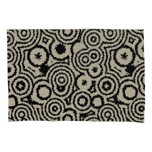 Vintage Kreise Kissenbezug (Vorderseite-Links)