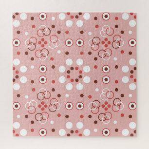 Vintage Kreise: Nahtloser geometrischer Arm. Puzzle
