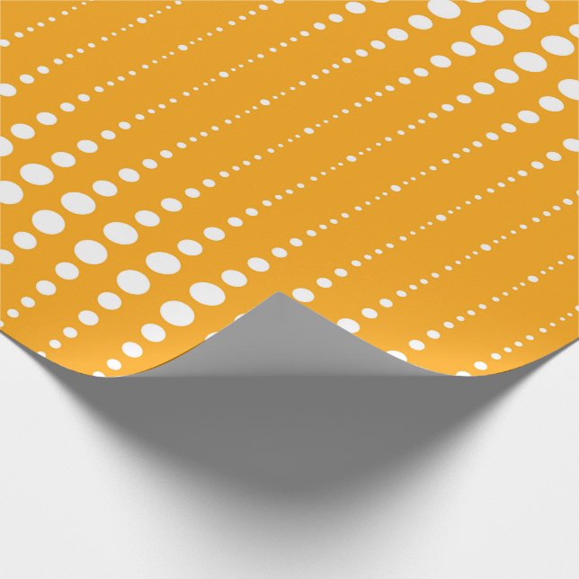 Vintage Kreislinien im Retro-Stil Geschenkpapier (Ecke)