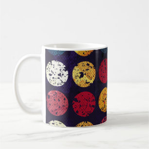 Vintage Kreismuster, nahtlose Muster, abstrakt, Kaffeetasse