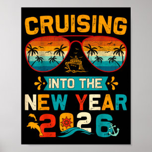 Vintage-Kreuzfahrt in die Silvesterparty 2026 Fami Poster