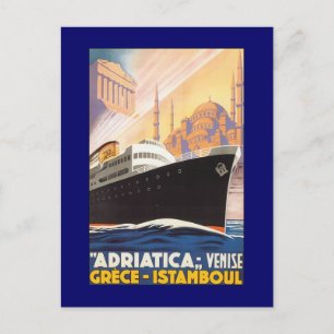 Vintage-Kreuzfahrtschiff Venise Postkarte