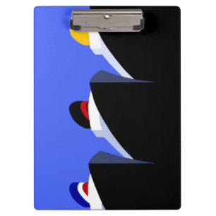 Vintage Kreuzfahrtschiffe Art Deco Poster Klemmbrett