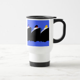 Vintage Kreuzfahrtschiffe Art Deco Poster Reisebecher