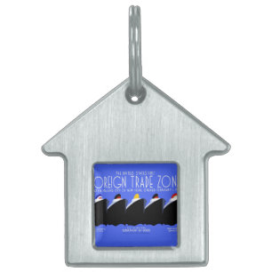 Vintage Kreuzfahrtschiffe Art Deco Poster Tiermarke