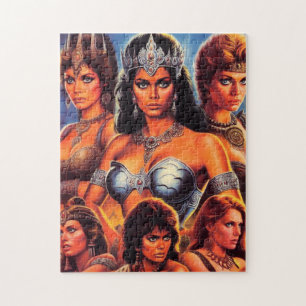 Vintage-Kriegerköniginnen Puzzle