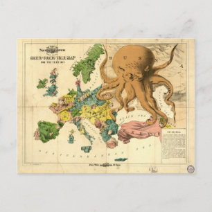 Vintage Kriegskarte für das Serio-Comic für das Ja Postkarte