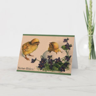 Vintage kroatische Sretan Uskrs Ostergrußkarte Feiertagskarte