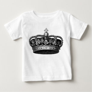 Vintage Krone 02 - Schwarz Baby T-shirt