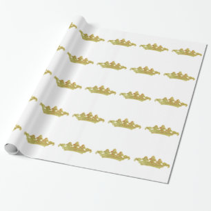 Vintage Krone Geschenkpapier