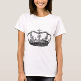 Vintage Krone Schwarz und Weiß T-Shirt
