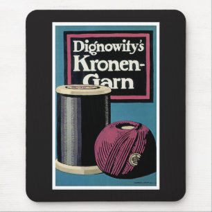 Vintage Kronengard Garnwerbung Mousepad