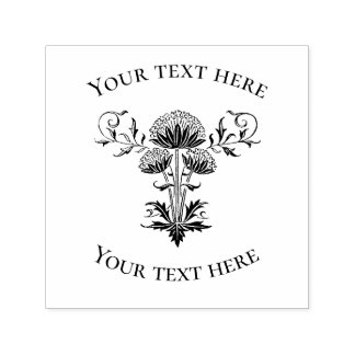 Vintage Kronenleder mit Text Permastempel