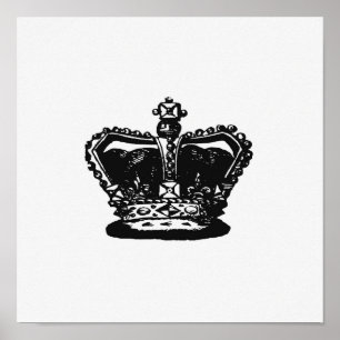 Vintage Krönungsabbildung Poster