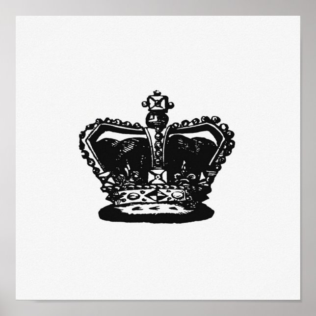 Vintage Krönungsabbildung Poster (Vorne)