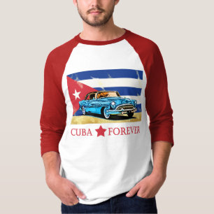 Vintage Kuba Flag Classic Car T-Shirt