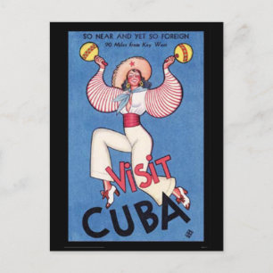 Vintage Kuba - Postkarte