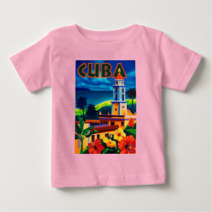 Vintage Kuba-Reise Baby T-shirt