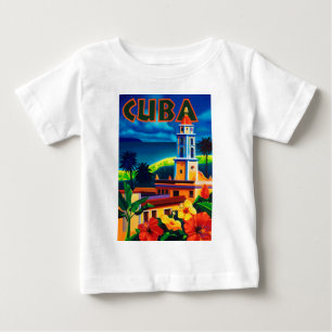 Vintage Kuba-Reise Baby T-shirt