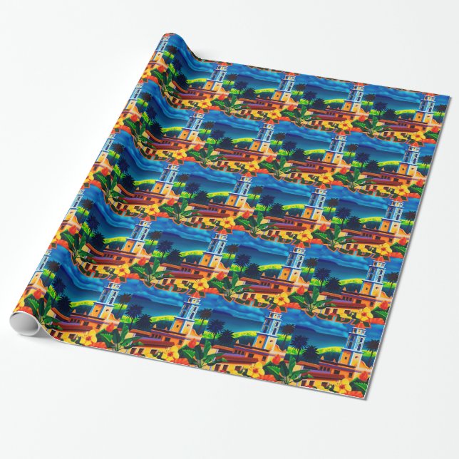 Vintage Kuba-Reise Geschenkpapier (Ungerollt)