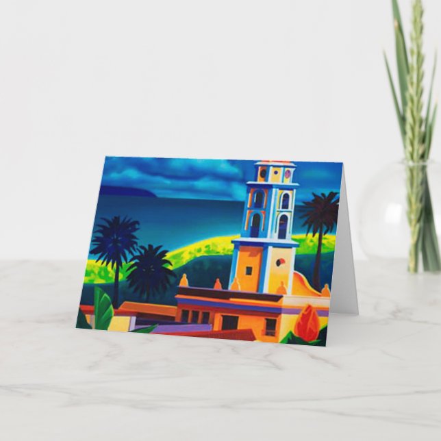 Vintage Kuba-Reise Karte (Vorderseite)