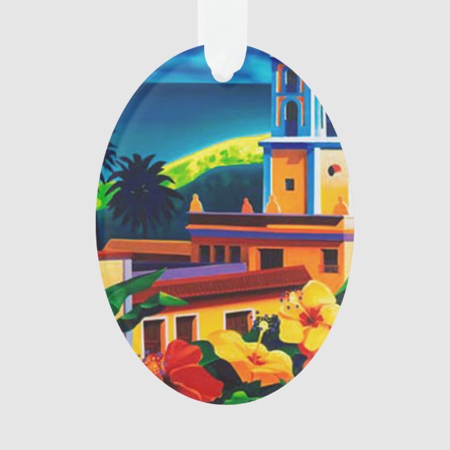 Vintage Kuba-Reise Ornament (Vorderseite)