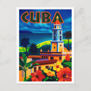 Vintage Kuba-Reise Postkarte