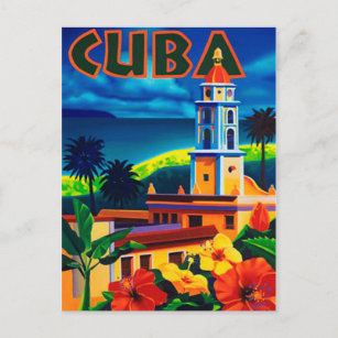 Vintage Kuba-Reise Postkarte