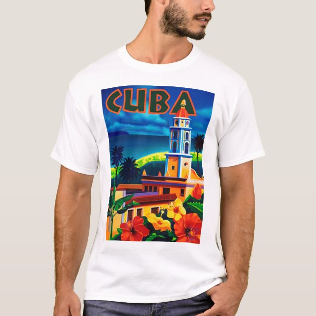 Vintage Kuba-Reise T-Shirt (Vorderseite)