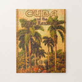 Vintage Kubanische Reise - Kuba-Bahn Puzzle