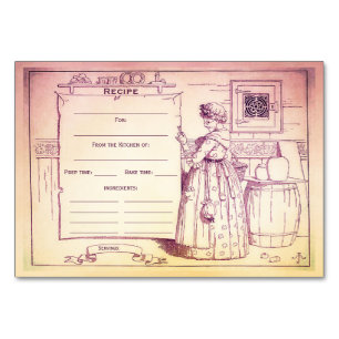 Vintage Küche Alte Mutter Hubbard Rezept Karte