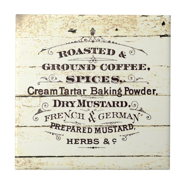 Vintage Küche Fliese (Vorderseite)