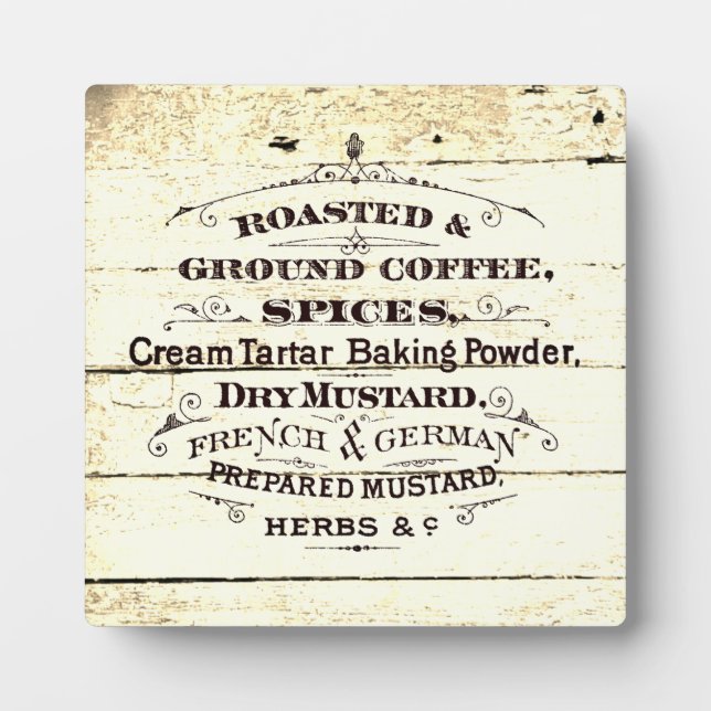 Vintage Küche Fotoplatte (Vorderseite)