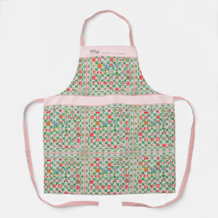 Vintage Küchenschürze - Quilt-Stil - Mittel Schürze