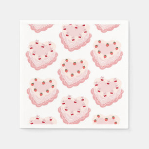 Vintage Kuchenserviette Serviette