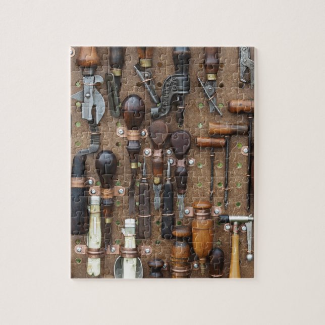 Vintage Küchenwerkzeuge aus Holz Puzzle (Vertikal)