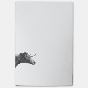 Vintage Kuh, die klebrige Anmerkungen ätzt Post-it Klebezettel