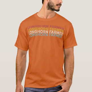 Vintage Kuh-Langhorn-Bauer T-Shirt