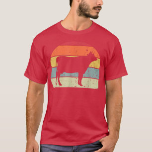 Vintage Kuh Lover Retro Kuh Tier Lover Bauer FG T-Shirt