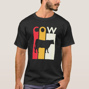 Vintage-Kuh Retro Für Tier Kuh T-Shirt