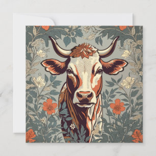 Vintage-Kuh-William-Morris-inspiriert floral