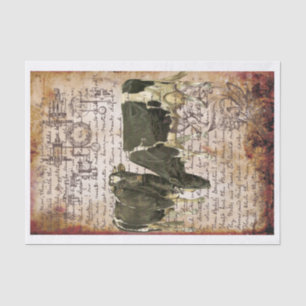 Vintage Kühe Seidenpapier